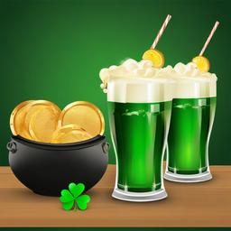 St. Patrick's Day clipart - St. Patrick's Day toast with drinks  