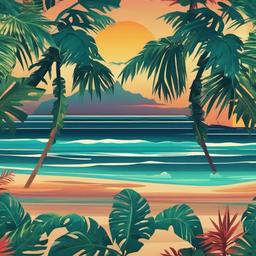 Beach Background Wallpaper - animated tropical background  