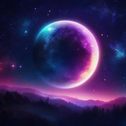 Galaxy Background Wallpaper - galaxy moon background  