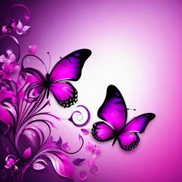 Purple Background Wallpaper - pink and purple butterfly background  