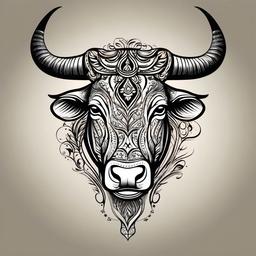 horoscope taurus tattoos  simple vector color tattoo