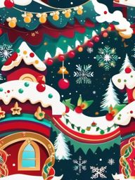 Christmas Scenery Background iPhone Festive Decor and Joyful Holiday Scenes wallpaper splash art, vibrant colors, intricate patterns