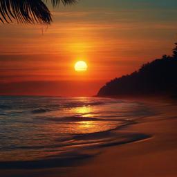 Beach Background Wallpaper - sunset at the beach background  