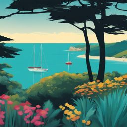 exotic glénan islands - illustrate the exotic landscapes of the glénan islands in brittany, known for their turquoise waters 