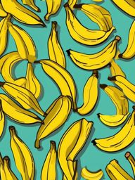 Banana Peel Clipart - Bright yellow banana peel.  color vector clipart, minimal style