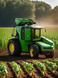 intelligent robotic farms, optimizing crop growth and harvest with precision and efficiency. 