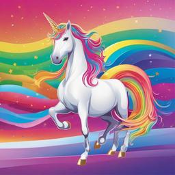 Rainbow Background Wallpaper - unicorn with rainbow background  