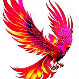 phoenix clipart - ignis, a fiery and mythical phoenix. 