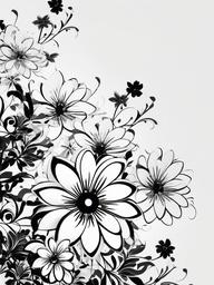 Flower Background Wallpaper - black white flower background  