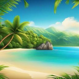 Beach Background Wallpaper - island beach wallpaper  