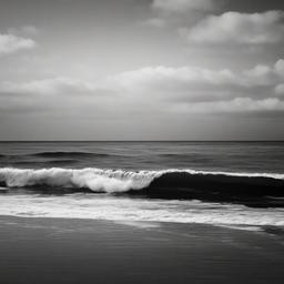 Beach Background Wallpaper - black and white ocean background  