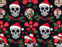 Christmas Skull Wallpaper  