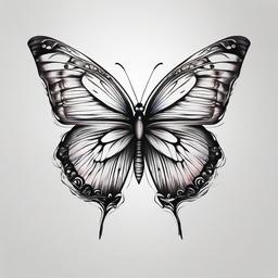 butterfly tattoo design legs  simple color tattoo, minimal, white background