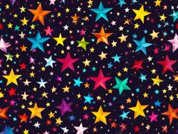 Multicolor Star Background  