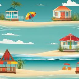 Beach Background Wallpaper - beach cottage background  