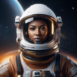 Space colonization on distant planets in 3D rendering and professional photography photograph, portrait style, front facing,centered, highly detailed face, depth of field, extremely detailed, Nikon D850, award winning photography