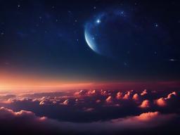 Beautiful Night Sky Background  ,desktop background wallpaper