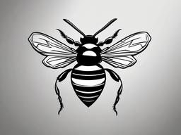 bumble bee tattoo simple  vector tattoo design