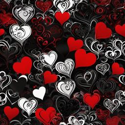 Heart Background Wallpaper - heart black and red wallpaper  