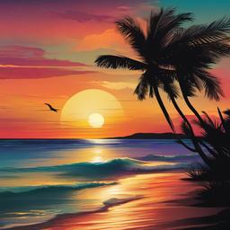 Beach background - sunset background beach  