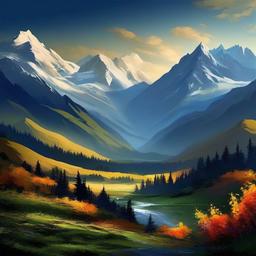 Mountain Background Wallpaper - painting background mountains  