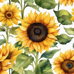 Sunflower Background Wallpaper - watercolor sunflower transparent background  