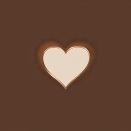 Brown Background Wallpaper - aesthetic brown heart background  