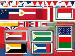 Flag banner clipart - Flag banner for announcements and promotions,  color clipart, vector art