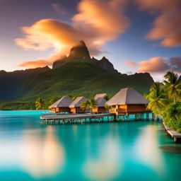 bora bora, french polynesia - imagine the overwater bungalows of bora bora, surrounded by bioluminescent waters. 