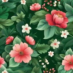 Flower Background Wallpaper - green background with flowers  