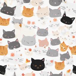 Cat Background Wallpaper - cute cat white background  