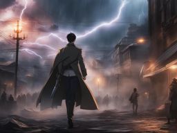 levi ackerman - executes lightning-fast maneuvers as titans clash in an apocalyptic city. 