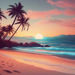 Beach background - beach themed aesthetic wallpaper  