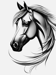 horse tattoo meaning  simple tattoo,minimalist,white background