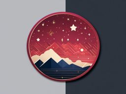 Star constellation sticker- Celestial patterns, , sticker vector art, minimalist design