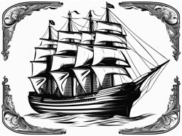 ship clipart - a majestic sailing ship, an emblem of exploration 