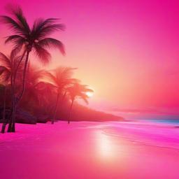 Beach background - beach pink background  