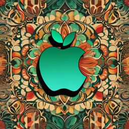 Apple Wallpaper - Iconic Apple Logo in Cupertino  wallpaper style, intricate details, patterns, splash art, light colors