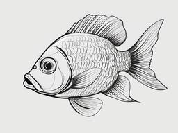 sketch of fish easy  minimal rough sketch scribbles,doodles,black and white