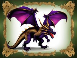 dragon clipart - a fearsome dragon with scales and sharp claws. 