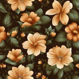 Flower Background Wallpaper - brown background with flowers  