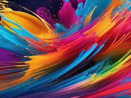 Colorful Backgrounds - Abstract Splashes of Vibrant Colors  intricate patterns, splash art, wallpaper art
