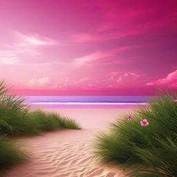 Beach background - beach wallpaper pink  