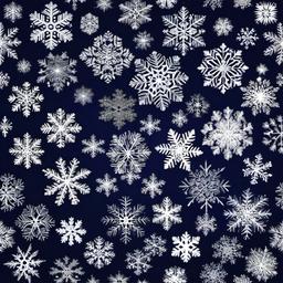 Snow clipart - snowflakes forming intricate patterns  