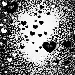 Valentine Background Wallpaper - black and white valentine background  