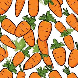 Carrot clipart - carrot with a happy expression  vector clipart