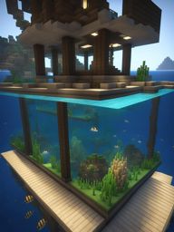 underwater base with a glass dome for breathtaking ocean views - minecraft house ideas minecraft block style