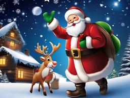 Merry Christmas Santa Claus Wallpaper  