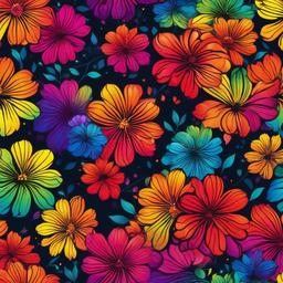 Rainbow Background Wallpaper - wallpaper rainbow flower  