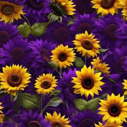 Sunflower Background Wallpaper - purple sunflower wallpaper  